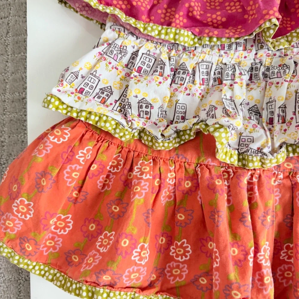 Jelly The Pug Tiered Girls Dress Size 4T‎